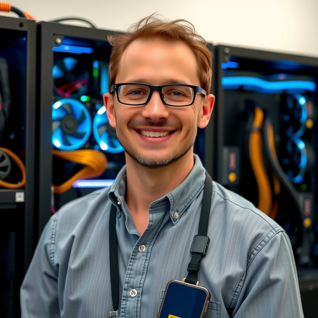Portrait of Jean-Luc Bernard, Hardware & Infrastructure Specialist at adofficialverified.com, expert in computer hardware and network systems